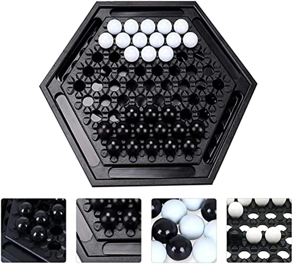 Abalone Marble Strategy Game - Premium Wooden Board Game Set