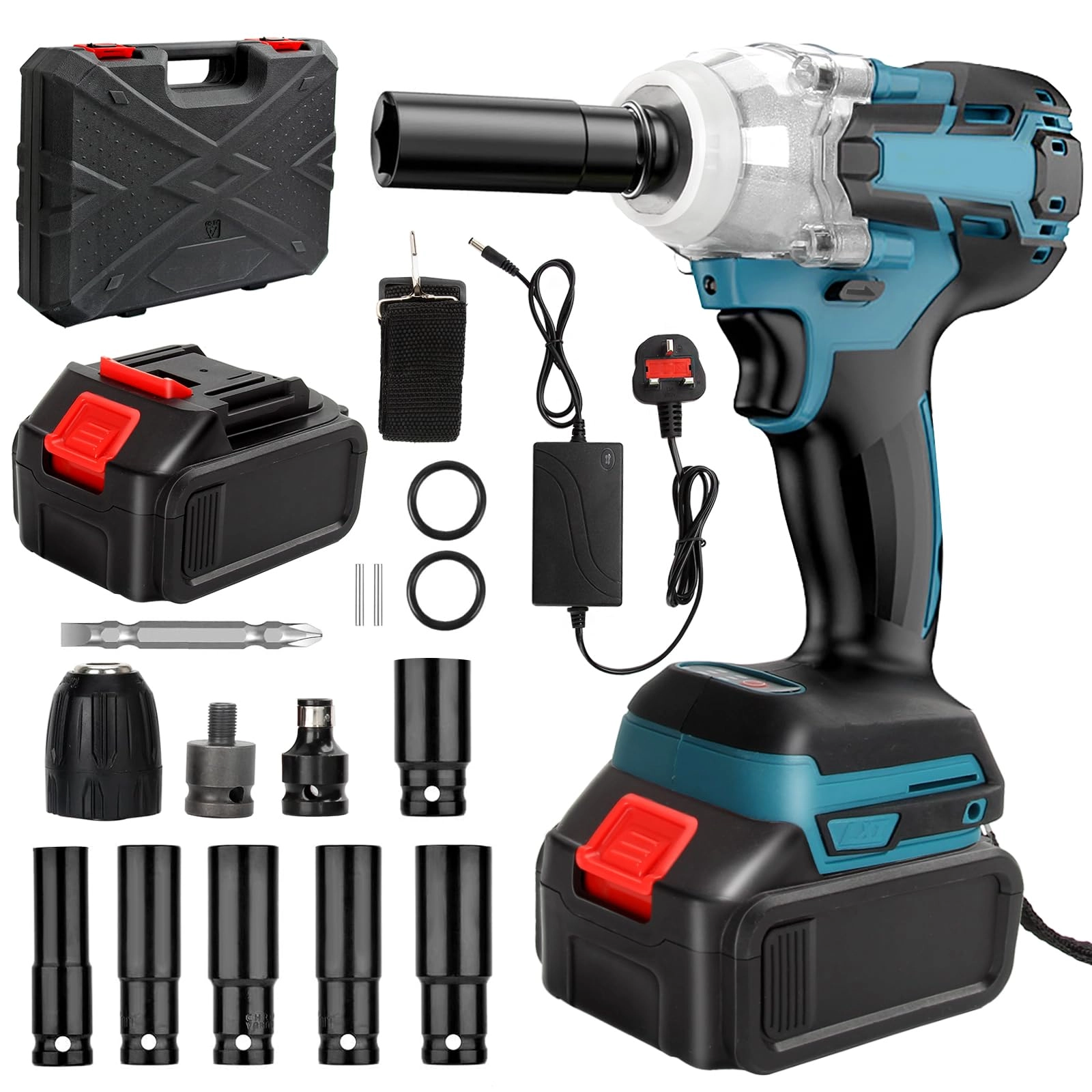 Discoball Cordless Impact Wrench - 380N.m 1/2"