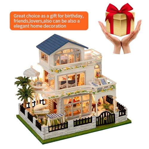 Miniature Wooden Dollhouse Furniture Kit - Creative Room 1:24