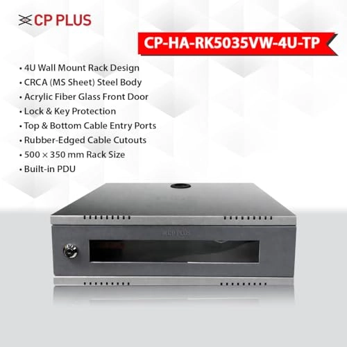 CP-HA-RK5035VW-4U-TP - 4U 500×350 mm Acrylic Glass Door