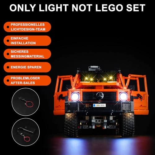 LED Light Kit for LEGO Mercedes-Benz G 500 Professional Line 42177 - Plastic 5V