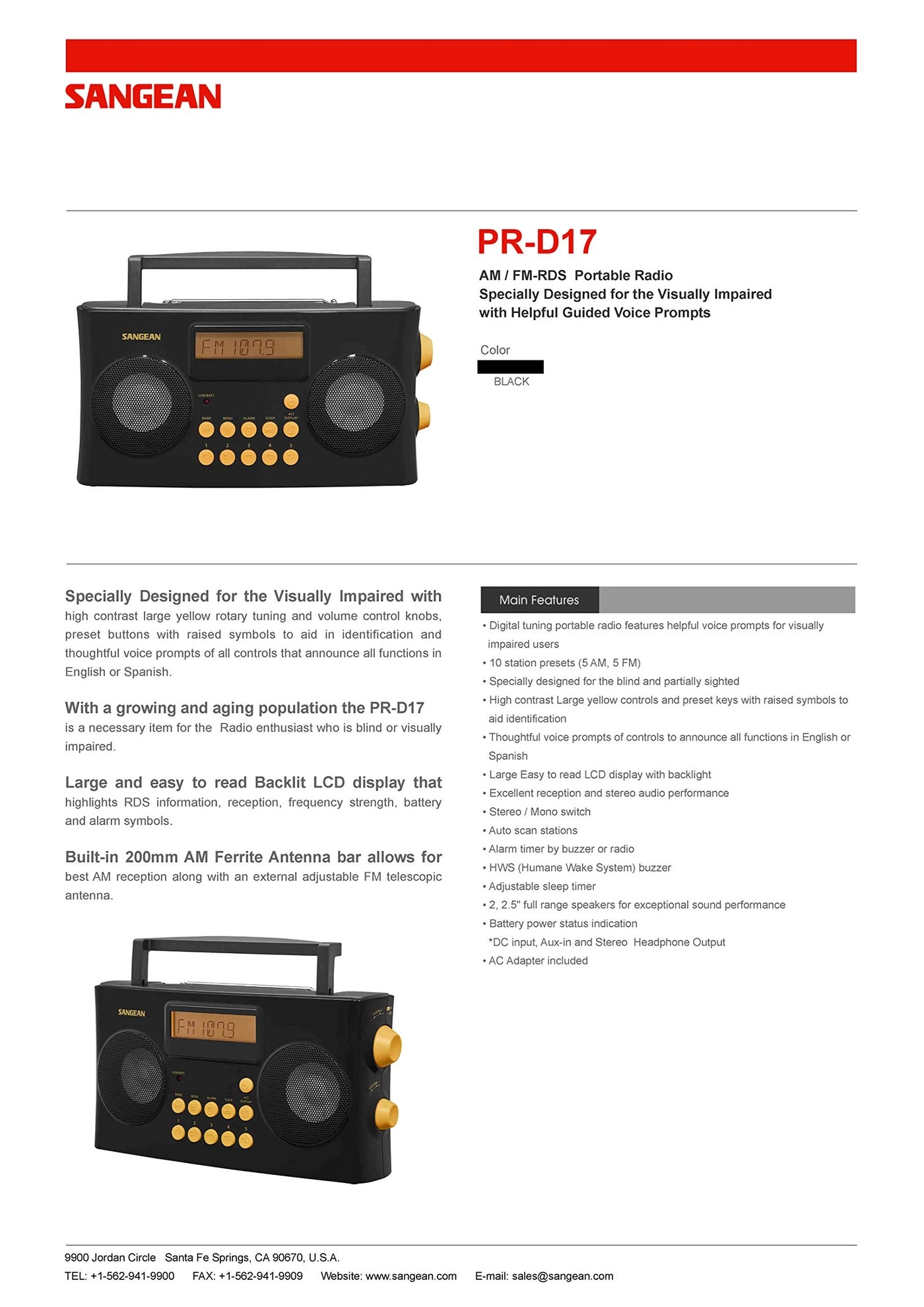 PR-D17 - Portable Radio