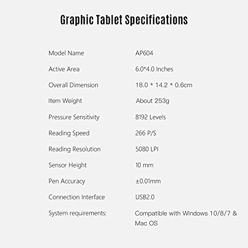 AP604 - 6 * 4 Inch 8192 Levels