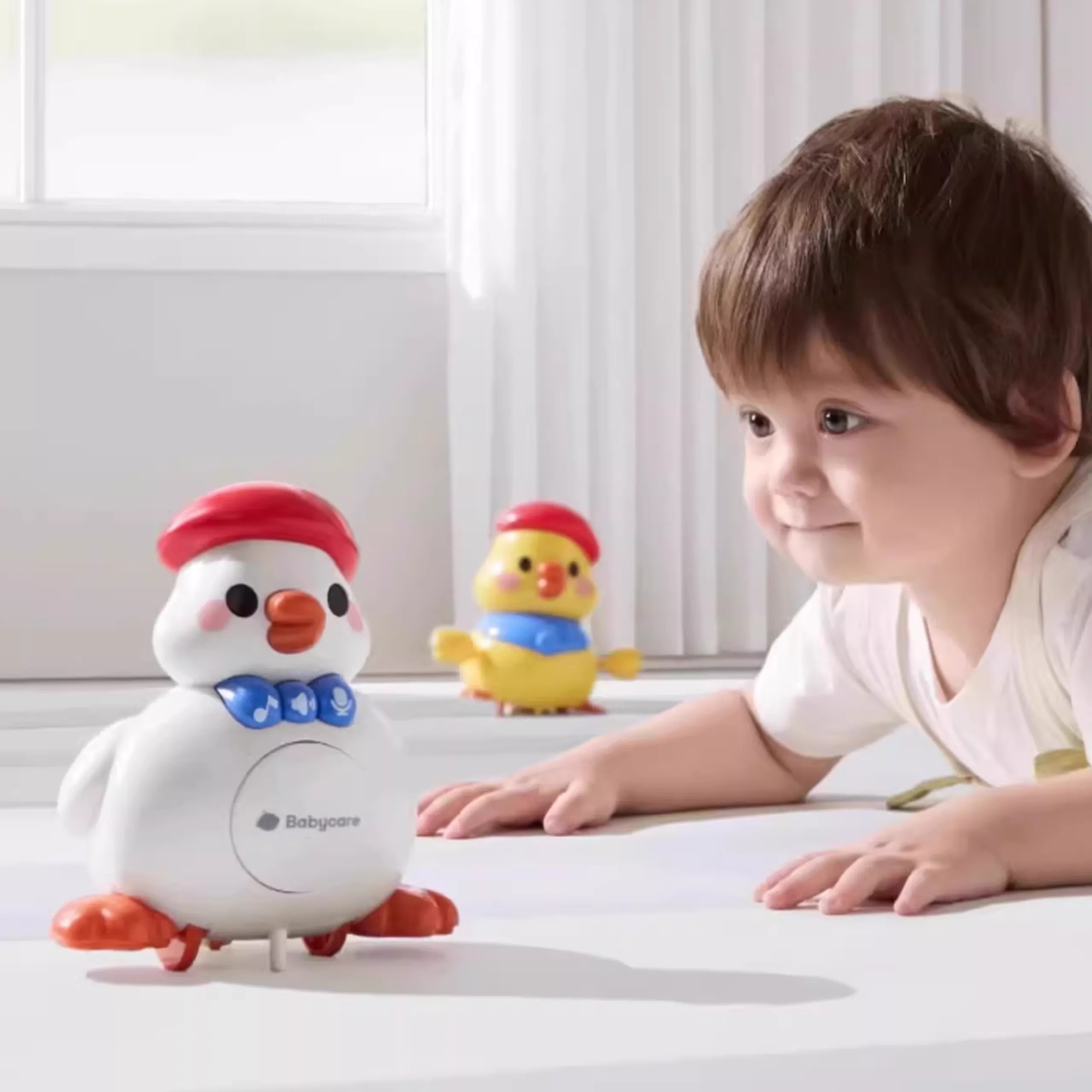 Crawling And Head-Lifting Musical Duck Toy - 12 months