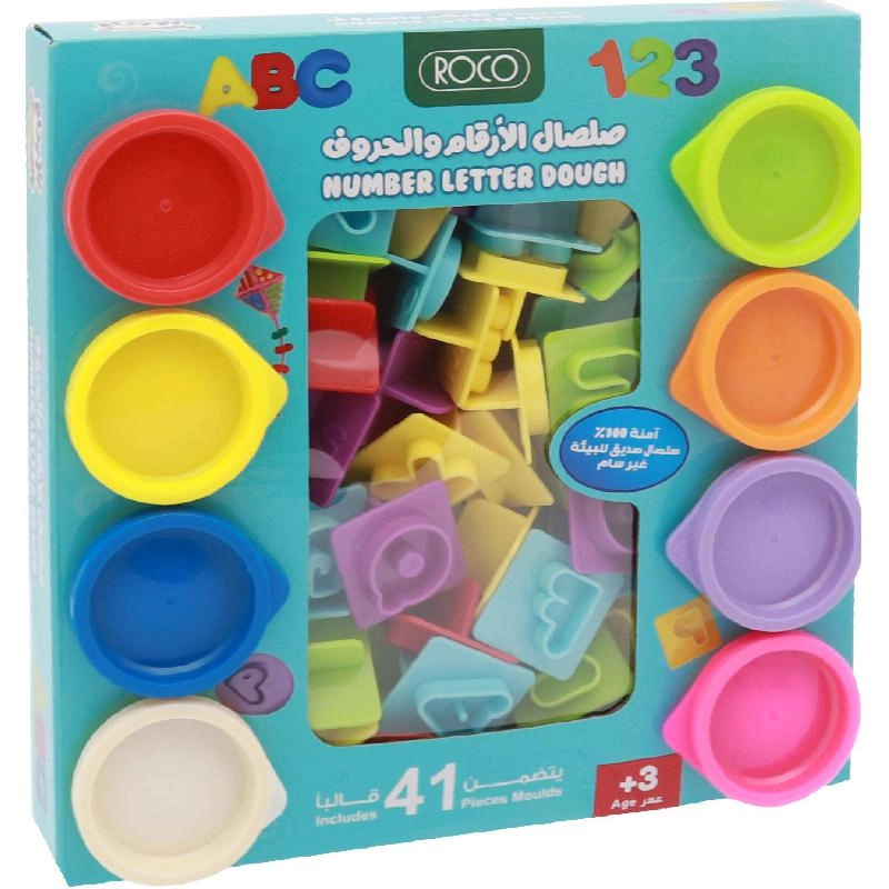 Roco Number, Letter's Fun - Plastic;Dough 540g