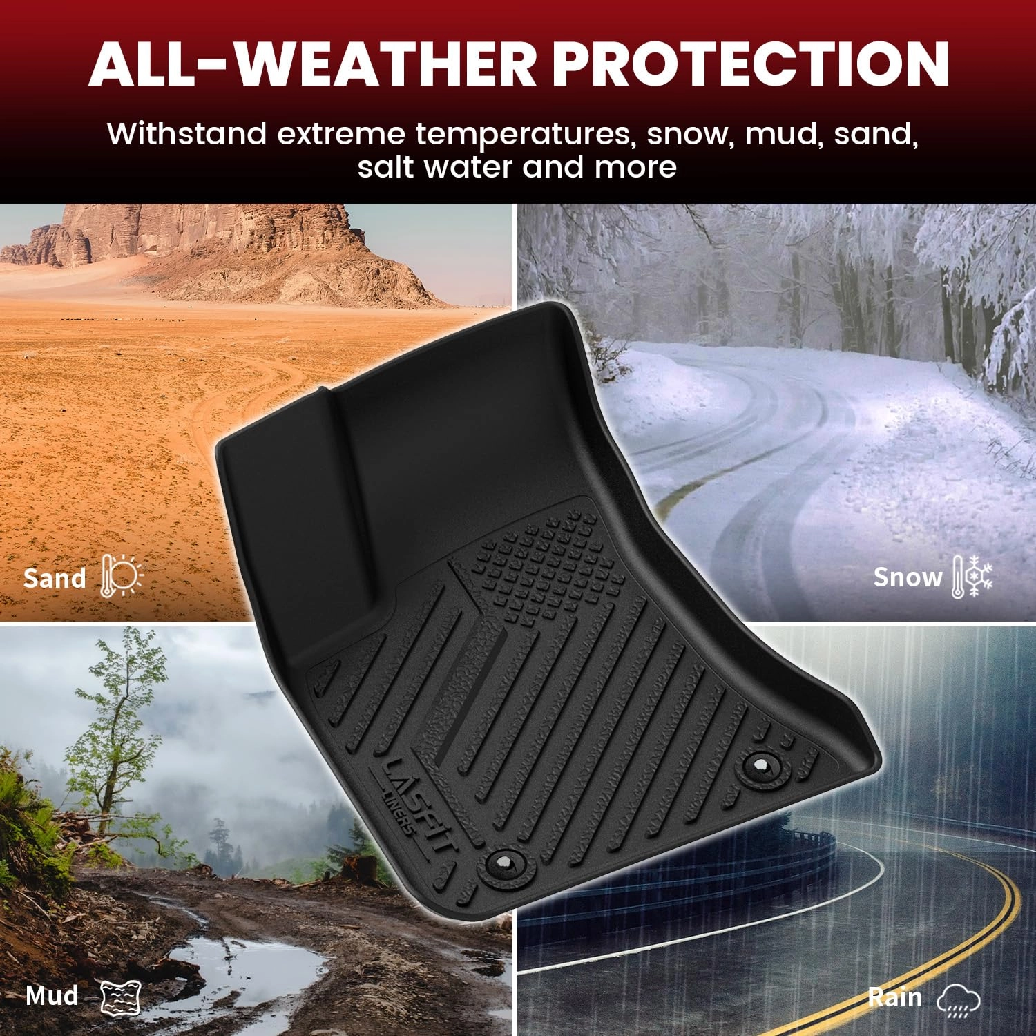 Floor Mats & Trunk Mat - Dodge Charger 2011-2023 AWD Chrysler 300 2011-2023 AWD