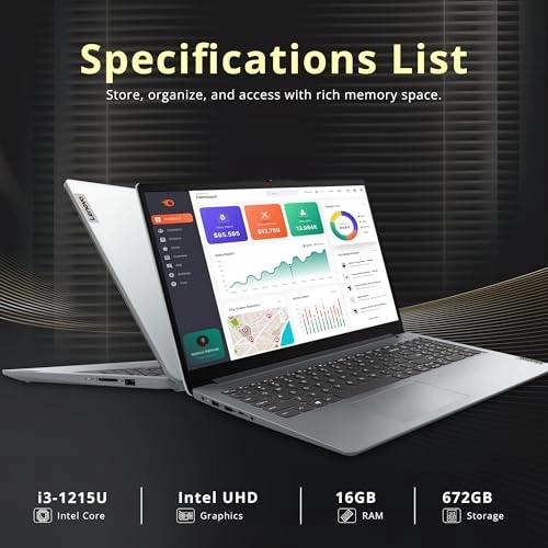 IdeaPad 1i - 15.6'' i3-1215U 16GB DDR4 512GB SSD