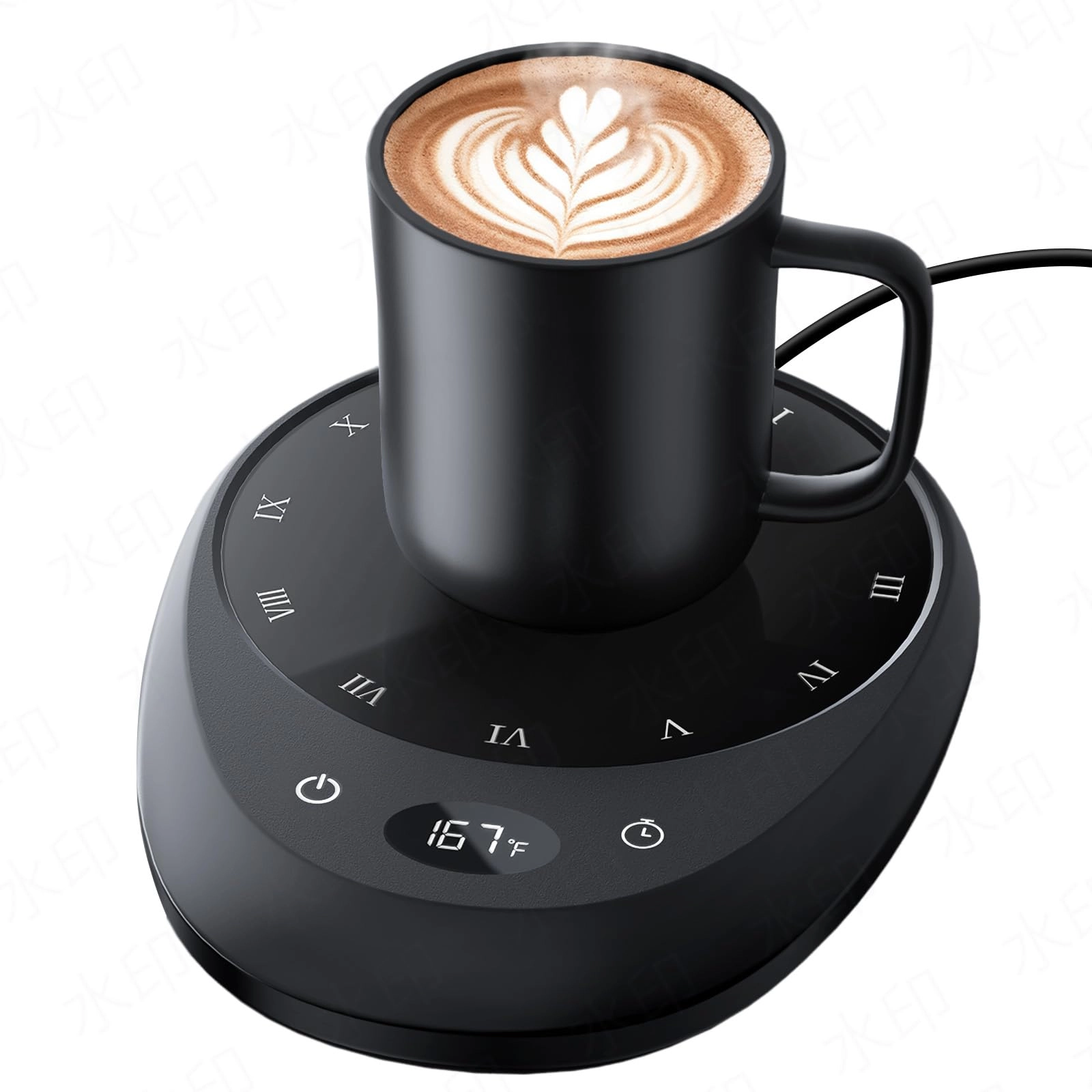 MEION Coffee Mug Warmer - 4 Temp Settings 1-12H Timer Smart Gravity Sensor