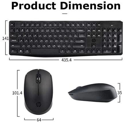 2V9E6AA - Wireless Keyboard & Mouse 2.4 GHz 1600 DPI