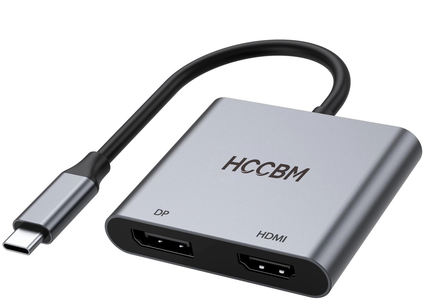 HCCBM USB C to DisplayPort(DP) and HDMI Adapter - Thunderbolt 3/USB C 8K