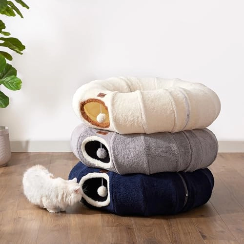 Cat Tunnel Bed - 85.1L x 85.1W x 25.4H centimeters Polyester