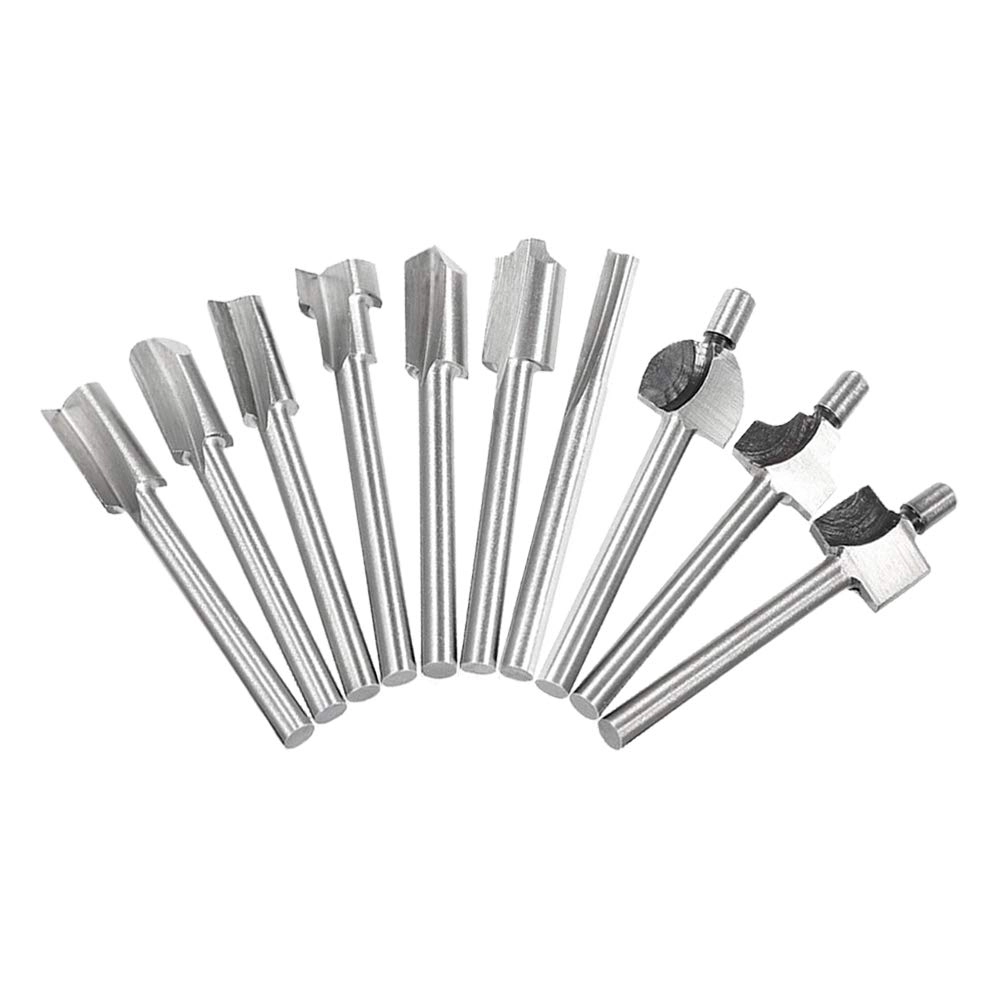 Saipor Router Bits - 1/8 Inch( 3mm ) 10pcs