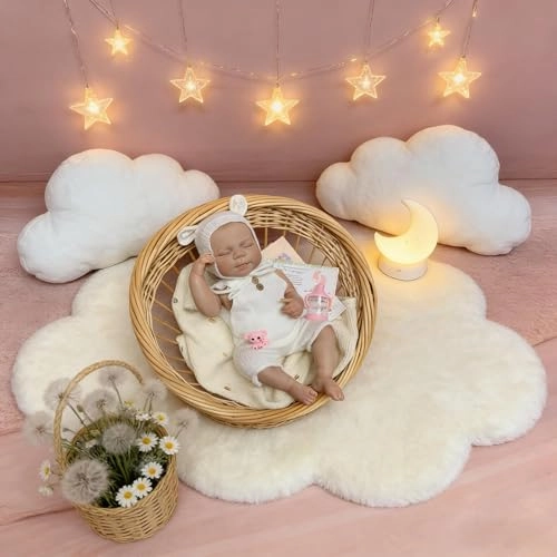 Pascale Reborn Baby Doll - 18 inch Vinyl Ages 3+ Bundle