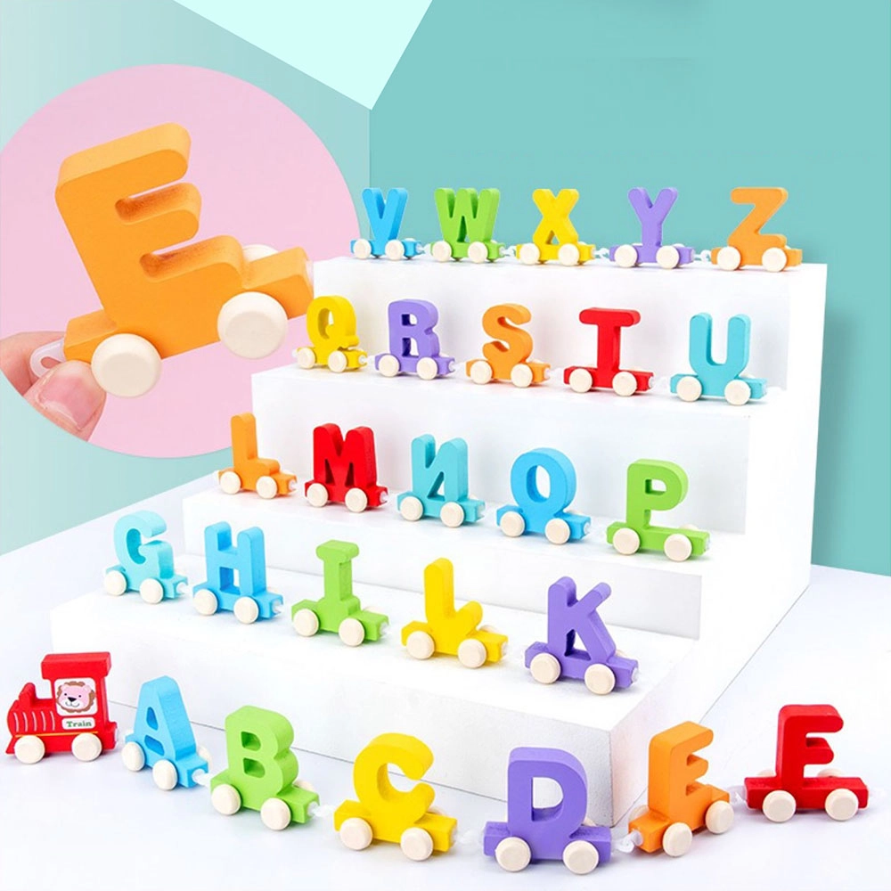 Wooden Alphabet Train - Suitable for 3 years and above 27pcs