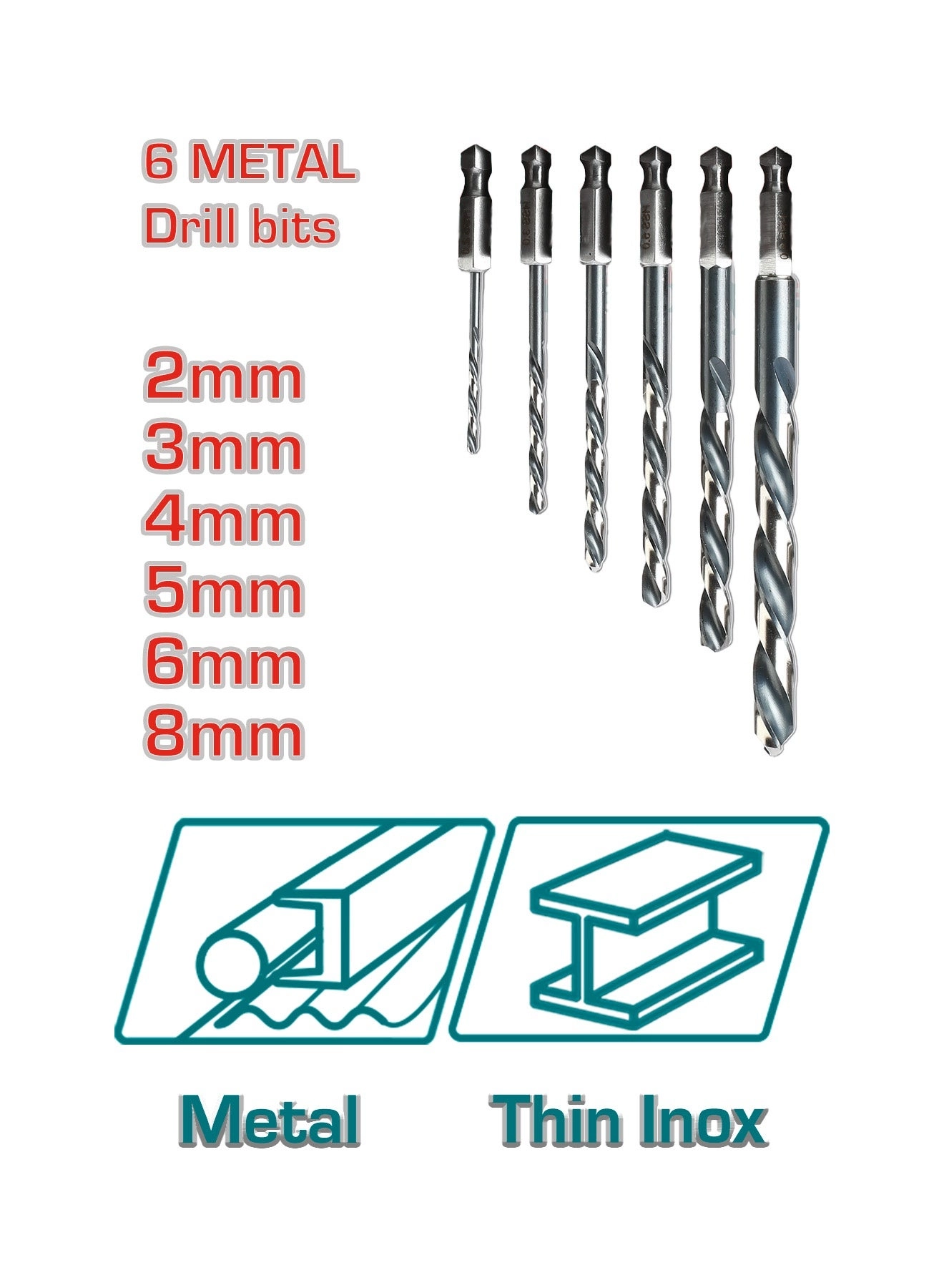 Drill Bit Set - 16 pieces