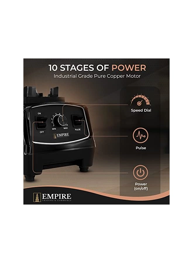 Blender Smoothie Maker - 10 Adjustable Speeds Multiple Blades