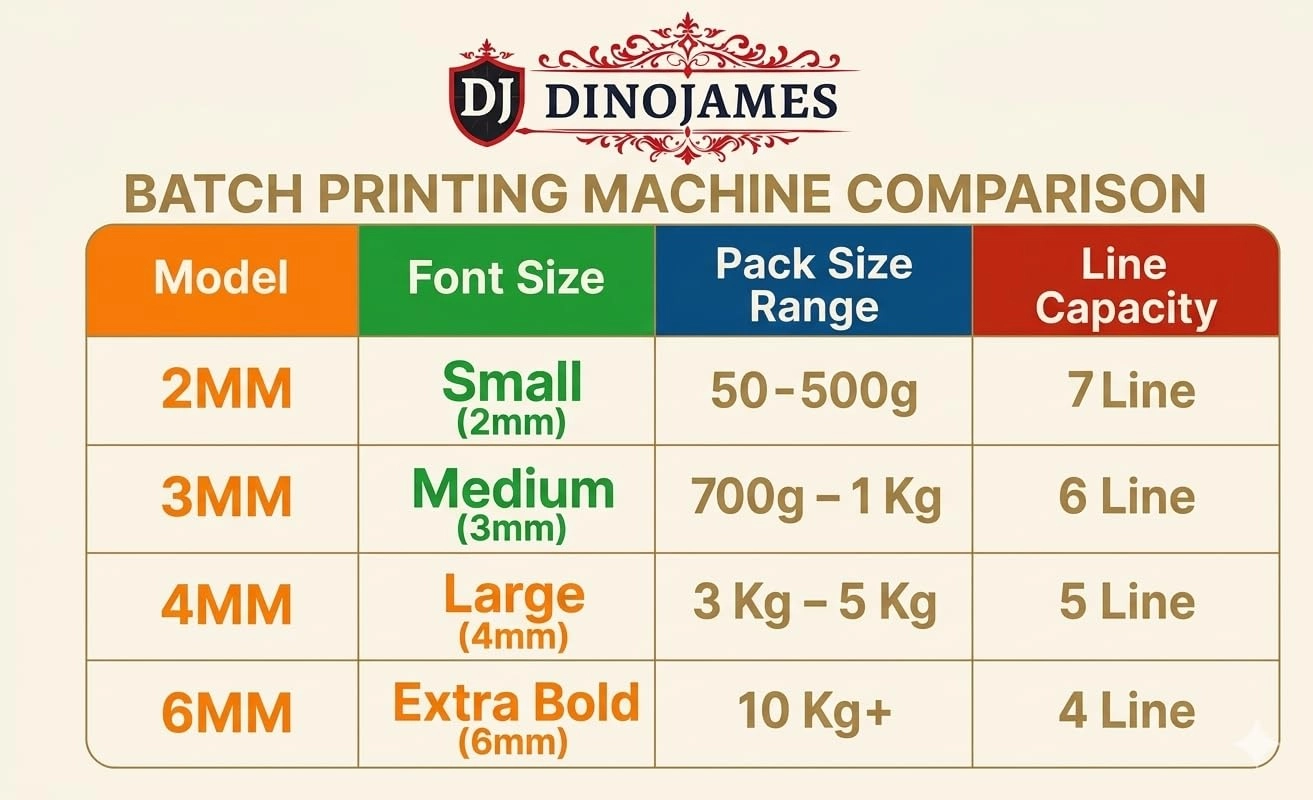 Manual Batch Coding Machine