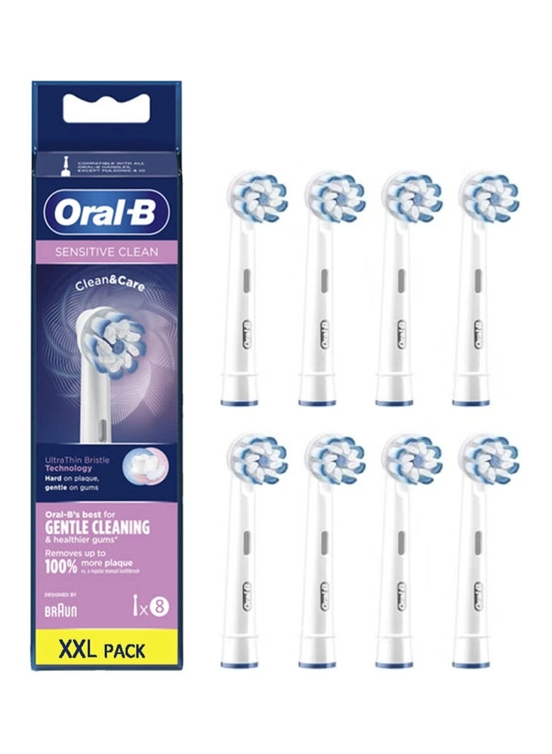 Sensitive Clean - Pack of 8 Extra Soft Bristles