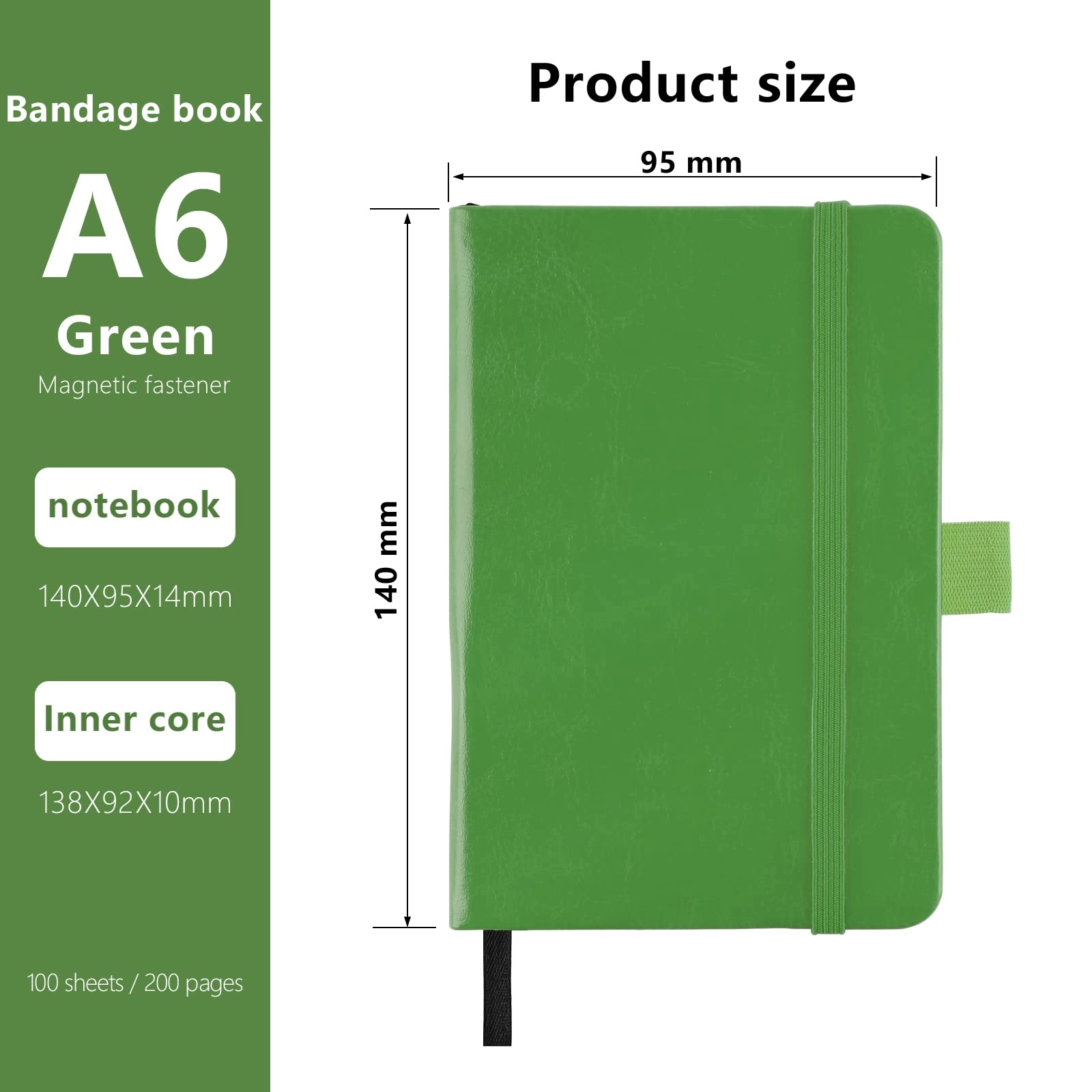 A6 Notebooks A6 Hardcover - Lined 100 Sheets