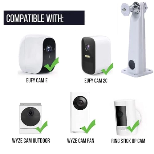 Wall Metal Mount Bracket - Aluminum Alloy 2 Pack