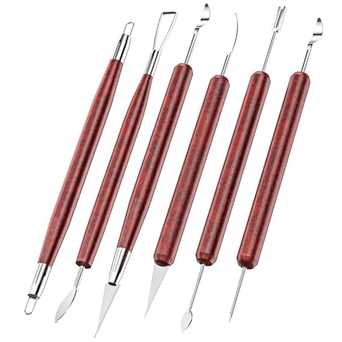 UUSYCUN Clay Tools Sculpting - Wooden Metal 6 piece(s)