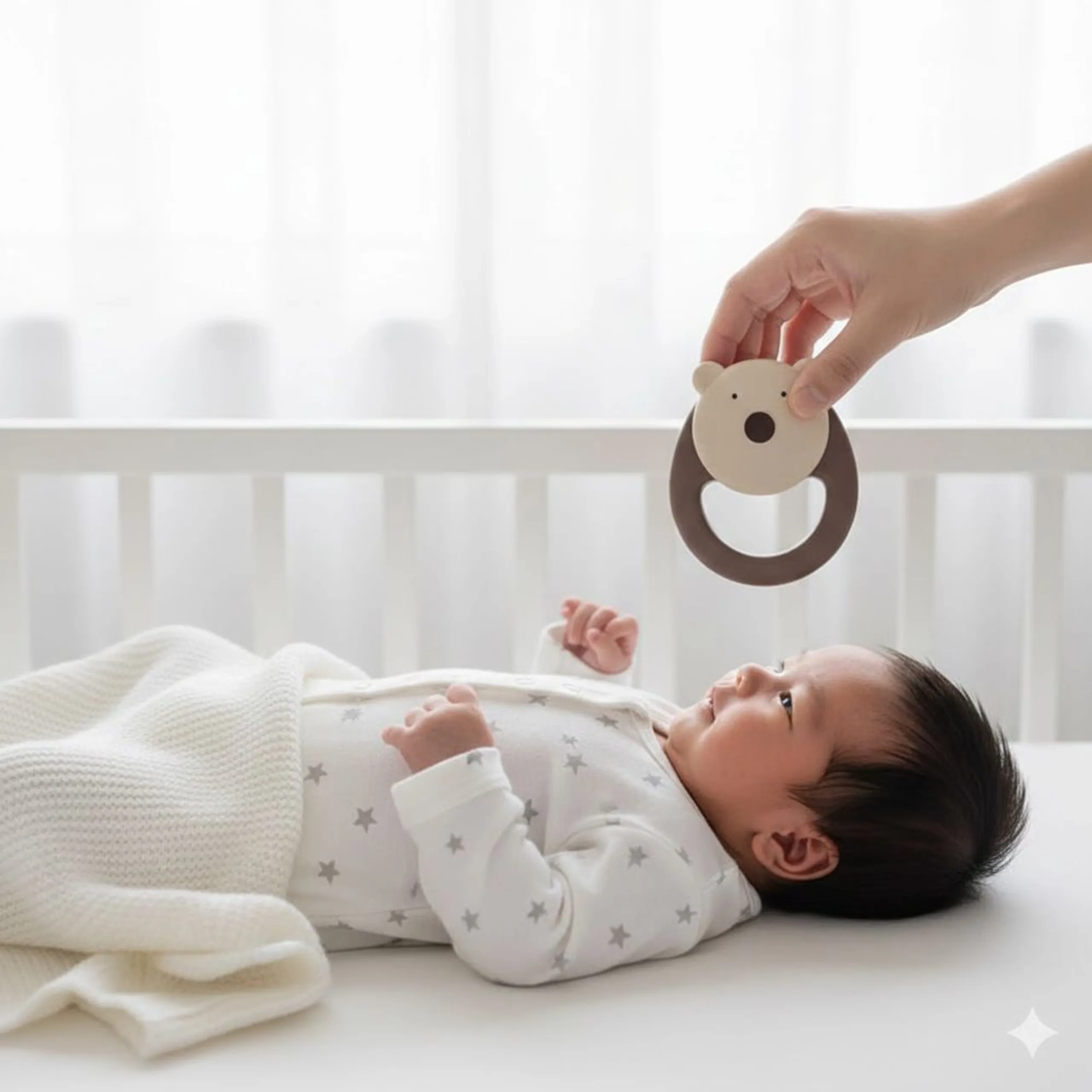 Baby Rattle Bear - 0 months Bear-Shaped