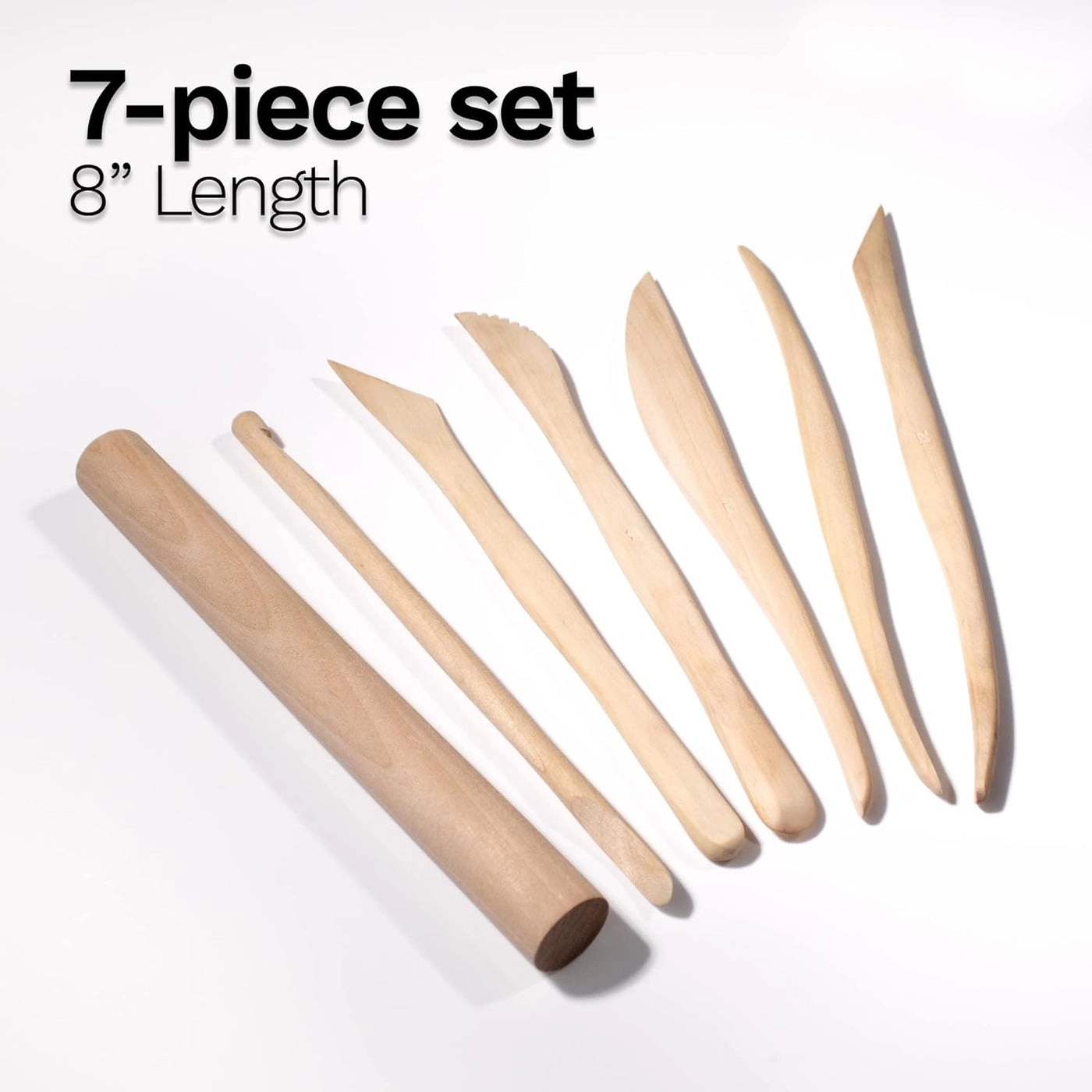Modelling Clay Tools - hardwood 7-piece