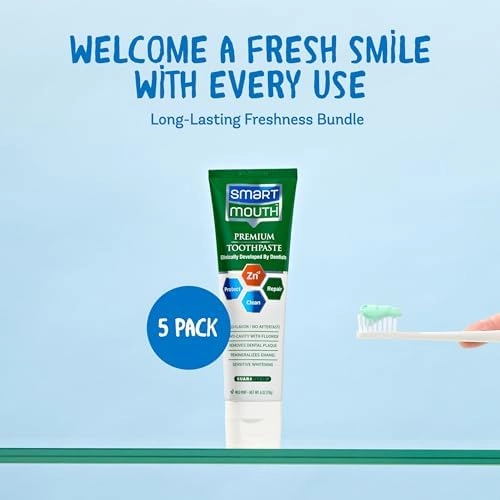 Premium Fluoride Toothpaste 6 oz, 5-Pack