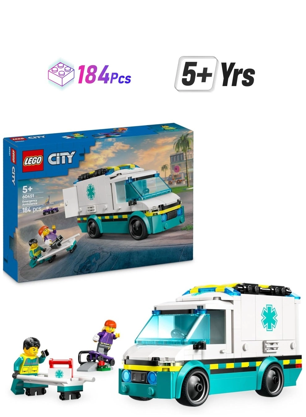 LEGO City Emergency Ambulance (60451) - Vehicle