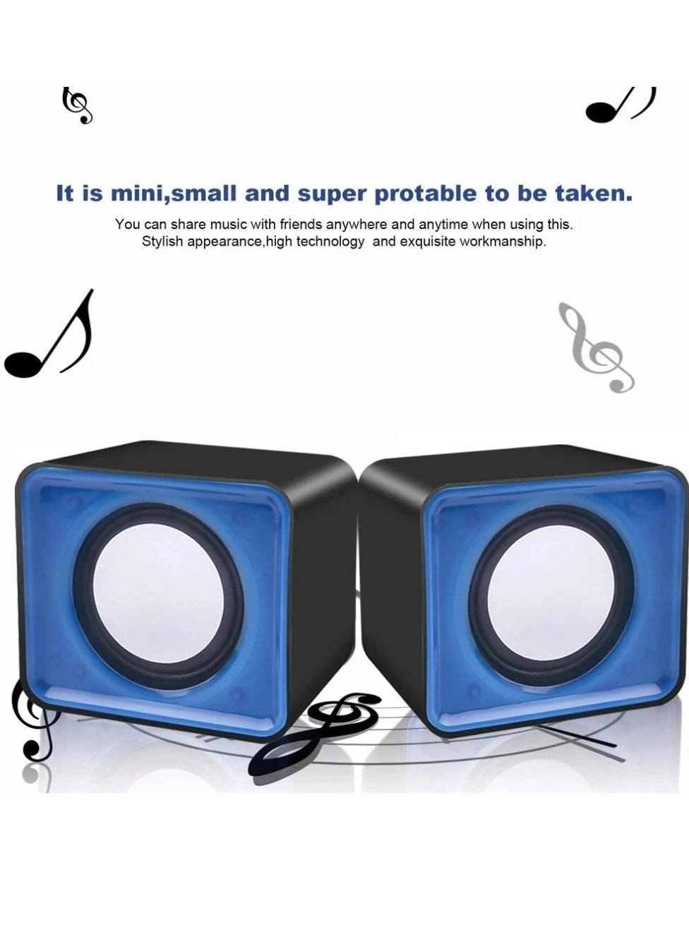 Mini Computer Speakers - 4Ω*2W