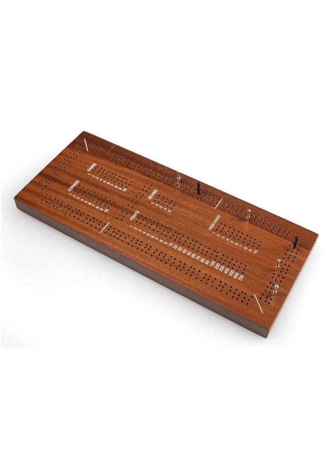 Folding Cribbage Board - 3 Track Wooden