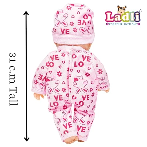 Baby Boy Doll - Polyvinyl Chloride Movable Arms Milk Bottle Ages 3+