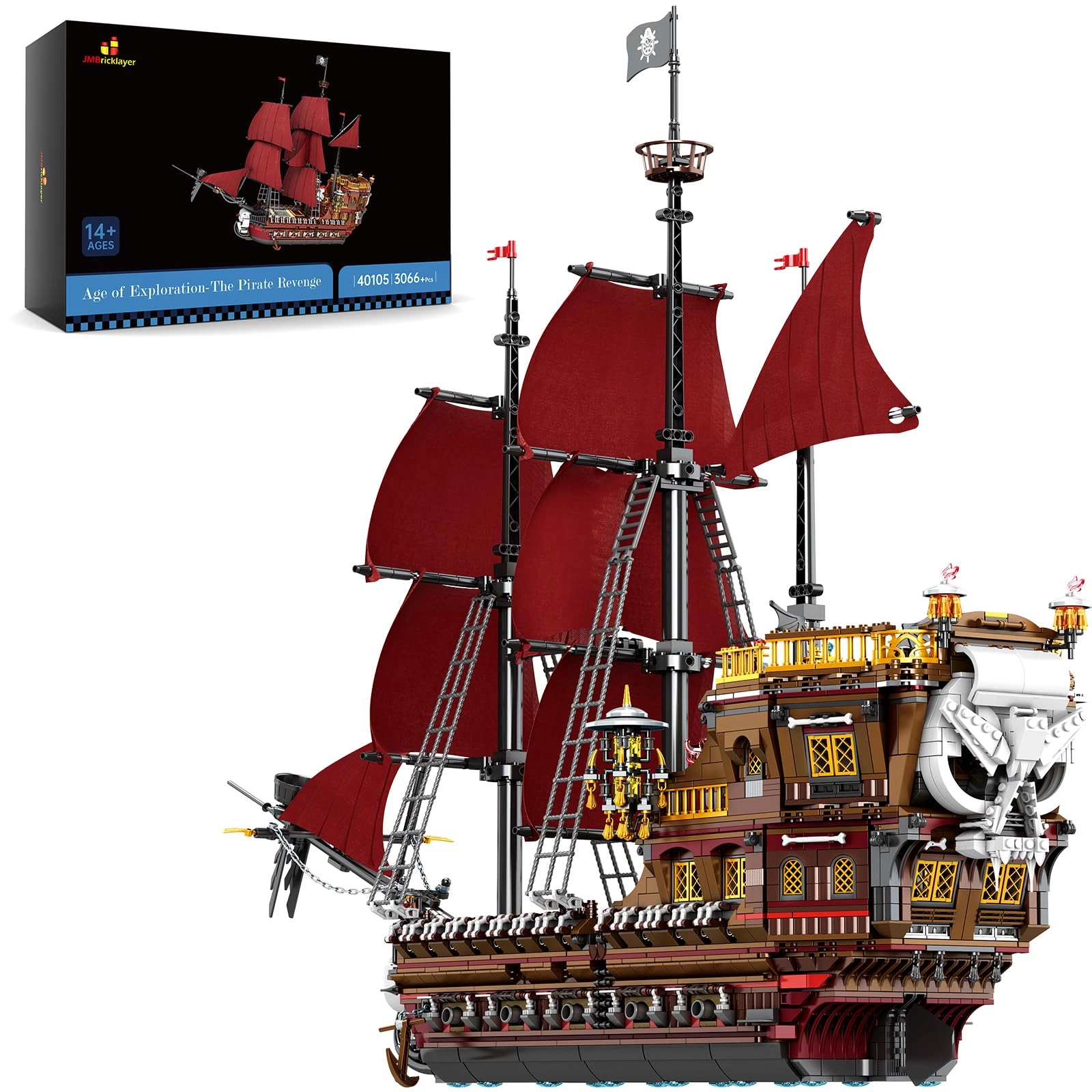 Shenzhen Aifu Network Technology Co.,Ltd Pirate Ship Building Kit (40105)