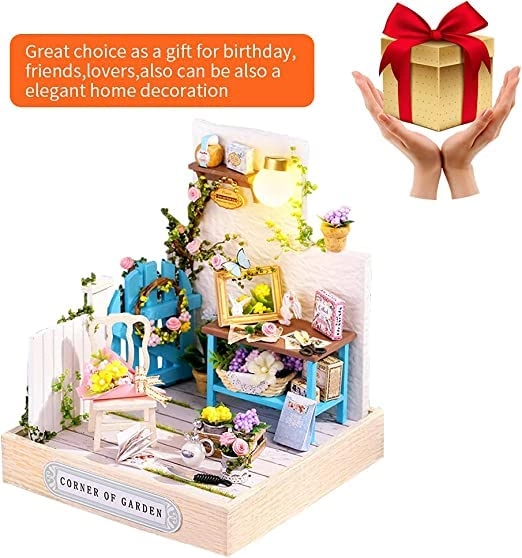 Miniature Wooden Dollhouse Furniture Kit - Creative Room 1:24