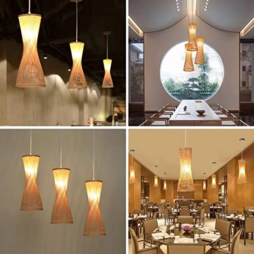 Handmade Bamboo Chandelier - Warm