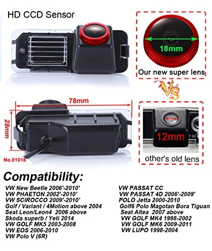 IP68 Waterproof Reverse Rear View Camera - Night vision 1280*720 pixels