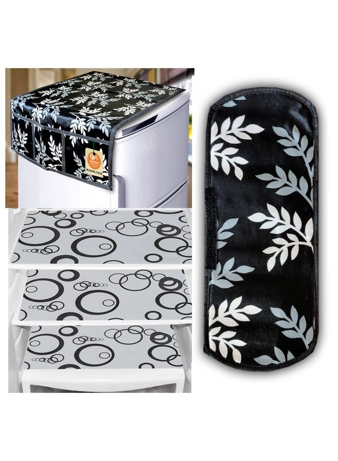 Fridge Top Cover + Handle Cover + Fridge Mat