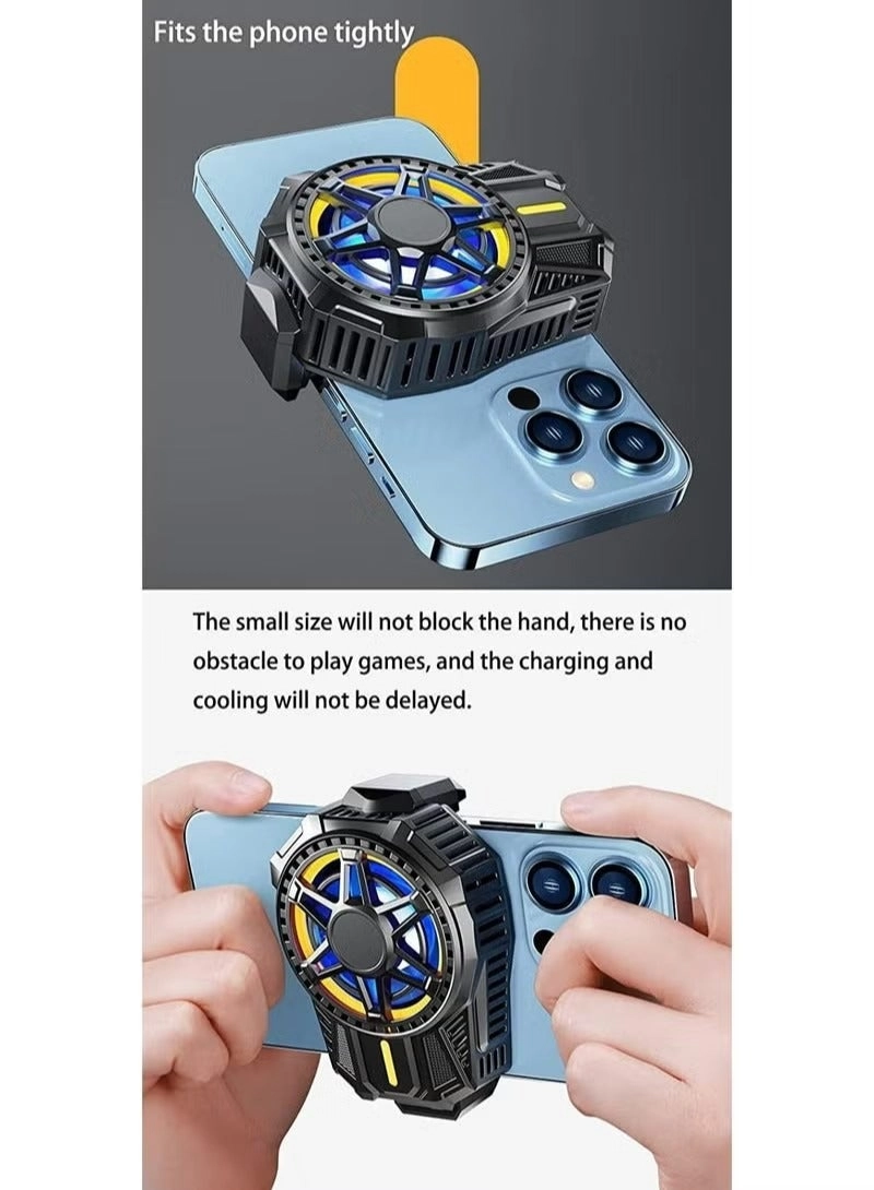 Mobile Phone Cooling Fan - Semi-Conductor Silent Portable Fits 2.6-3.5in