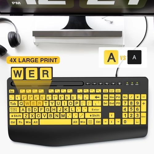 Large Print Backlit Keyboard - Standard Wired
