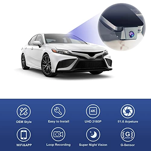 Dash Cam 4K for Toyota Camry 2021-2024