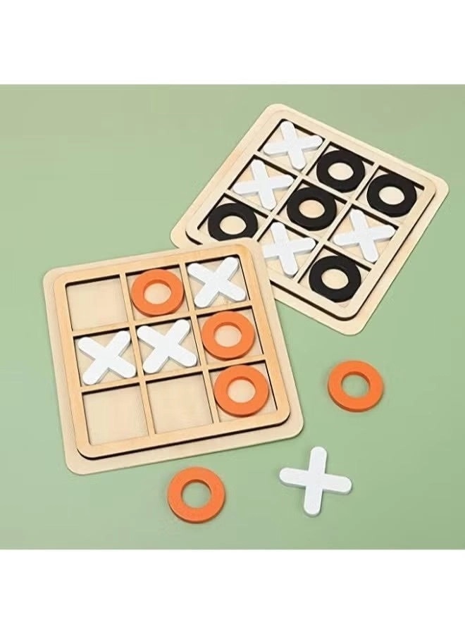 Tic Tac Toe - Wooden Pack of 4 Assorted Design