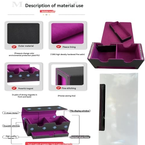 Card Deck Box - 100+ Double-Sleeved Cards