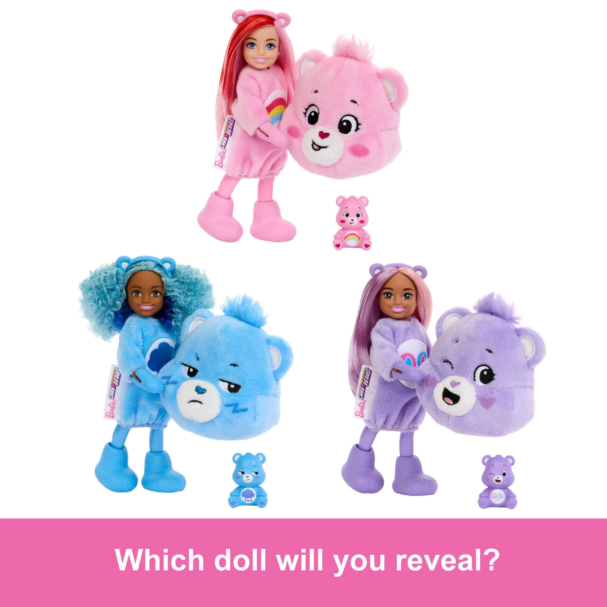 Chelsea Doll - Cutie Reveal Care Bears Plush Costume Ages 3+