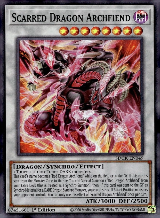 Scarred Dragon Archfiend SDCK-EN049 1st Edition - EN