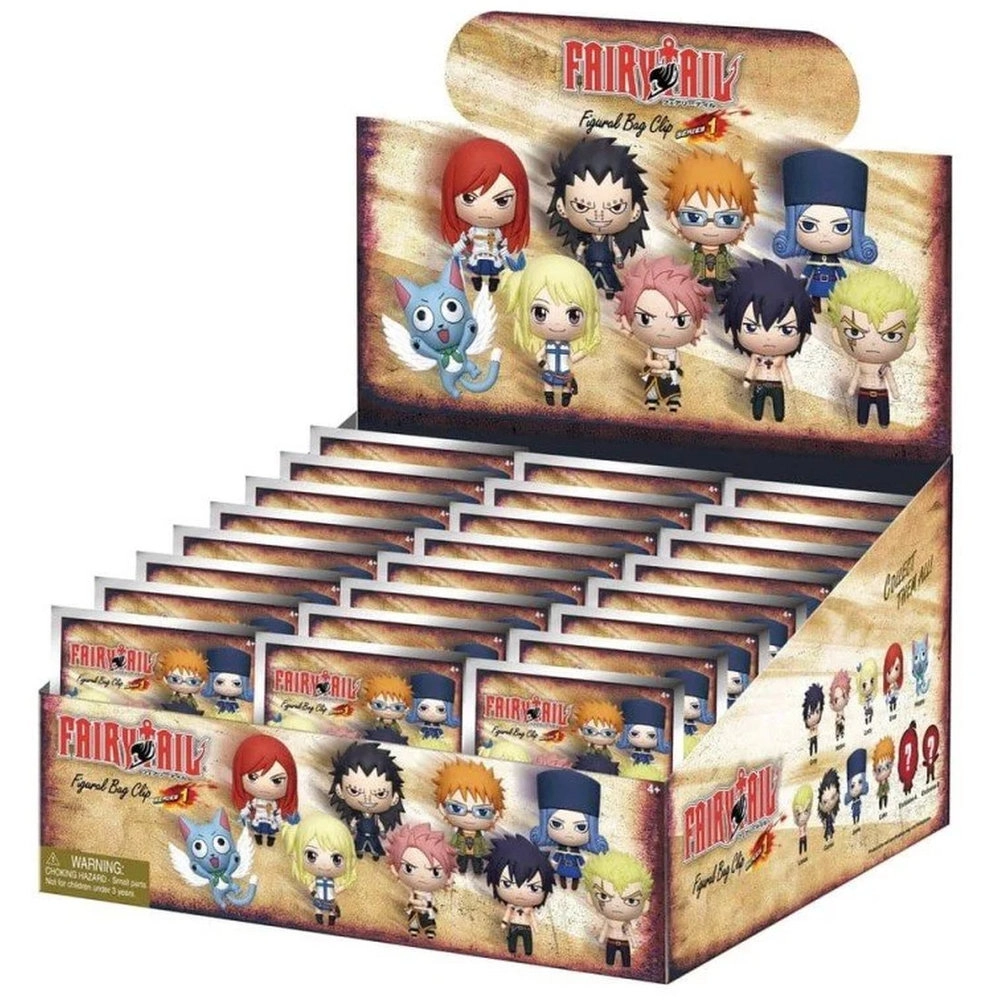 FUNKO POCKET POP KEYCHAIN Monogram Fairy Tail 3D Foam Bag Clip - 4+ yr(s) 24 piece(s)