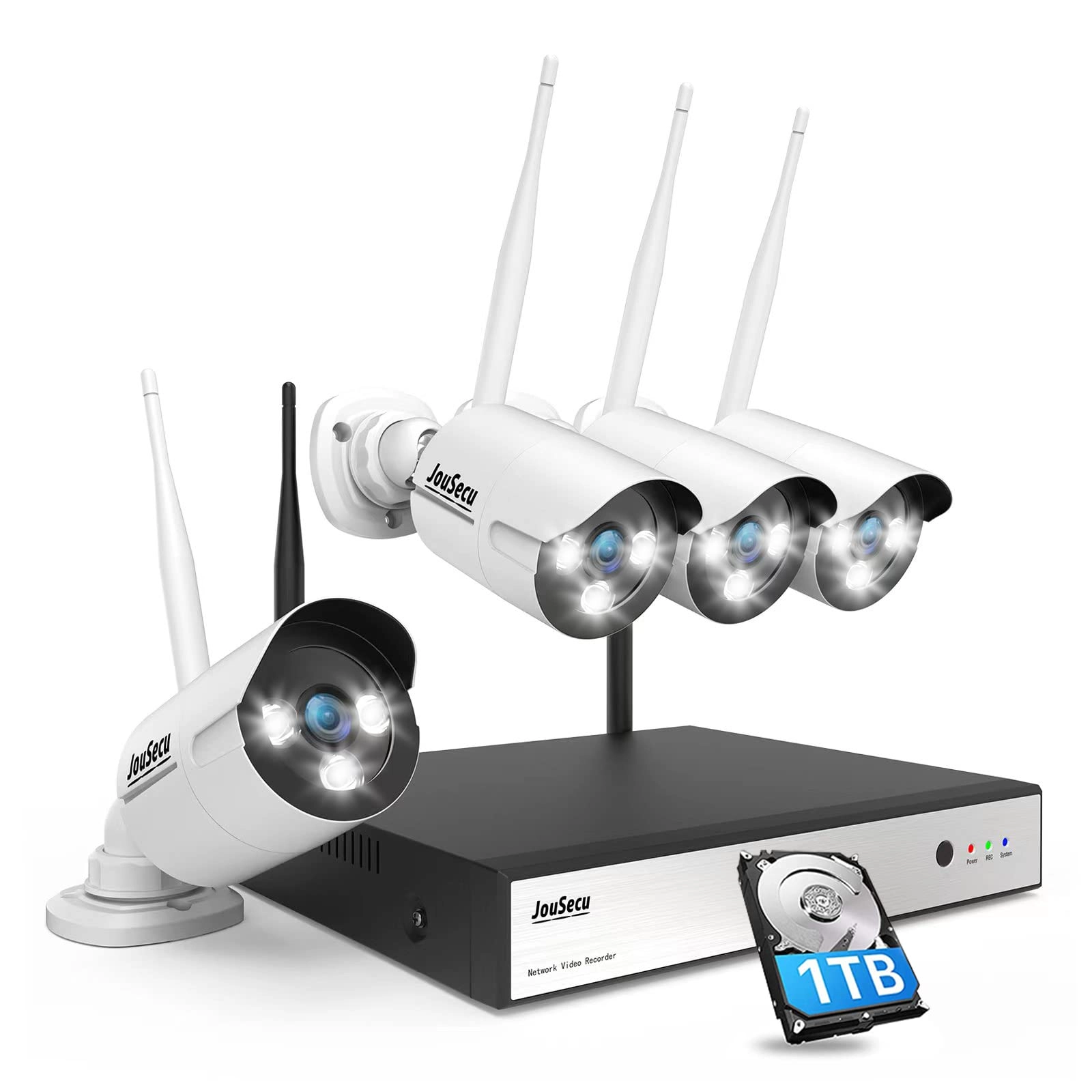 JouSecu NVR-W3541 - 8CH + Bullet Camera - 5MP