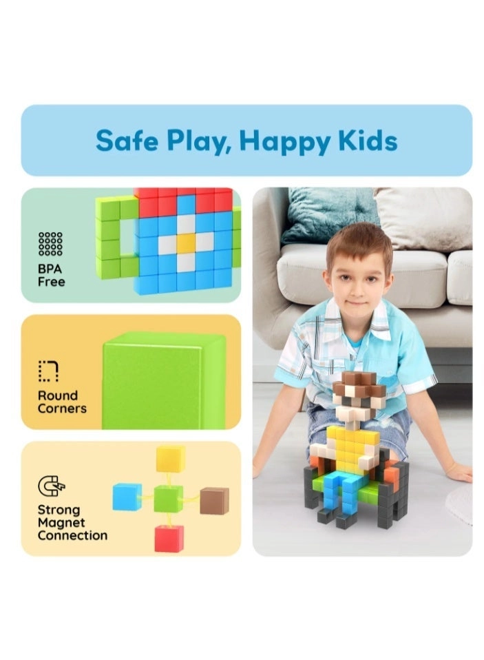 Magnetic Cubes - 108 pcs