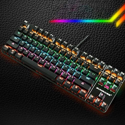 87 Keys Green Axis Mechanical Keyboard - RU/EN Wired/Wireless
