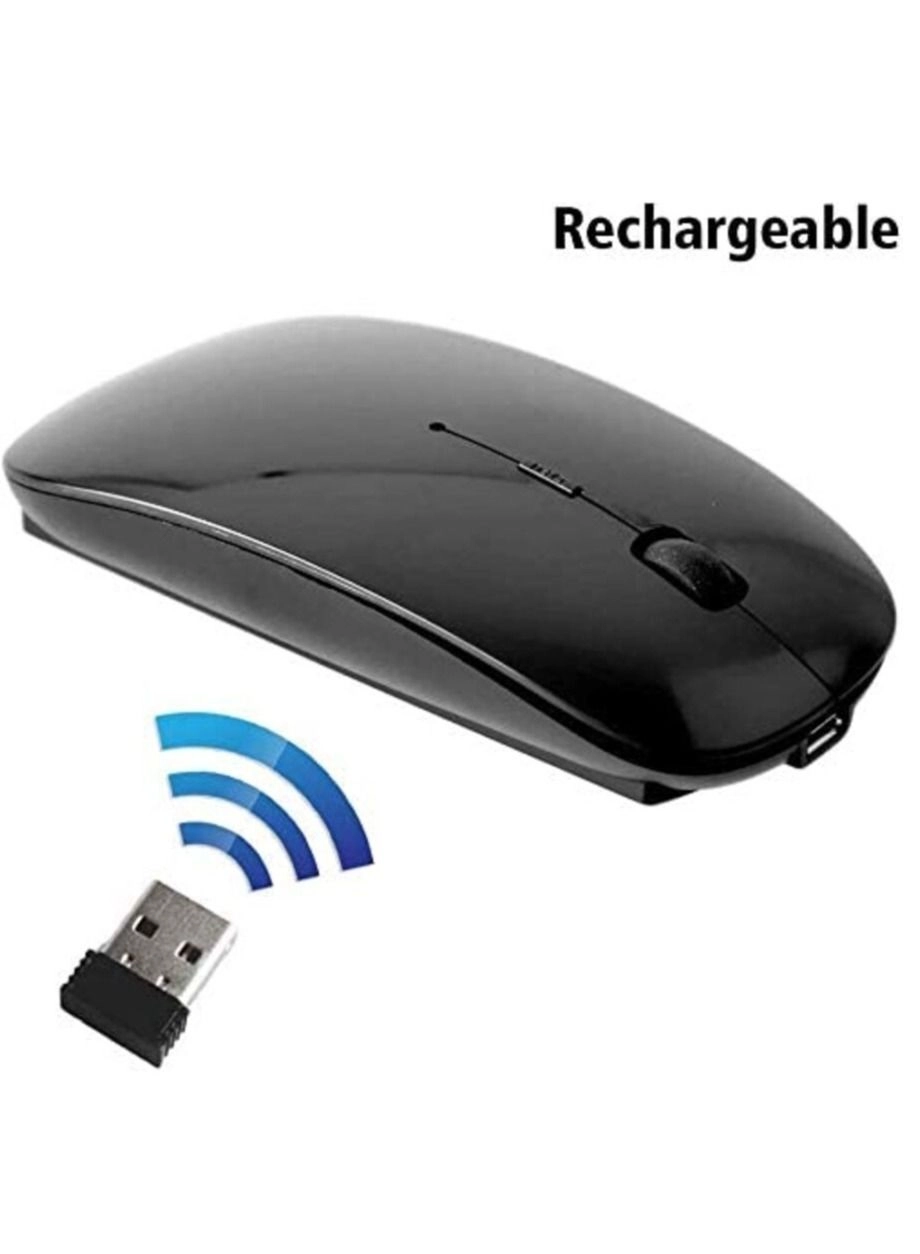 Slim Wireless Mouse - 2.4G Bluetooth 5.1