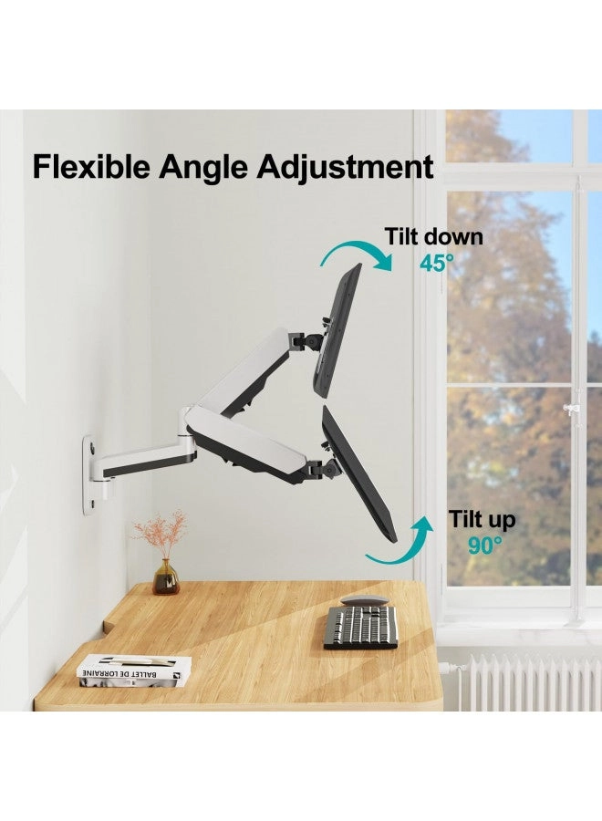 Dual Monitor Wall Mount - 2 Monitors 13 to 32 Inch VESA 75x75/100x100